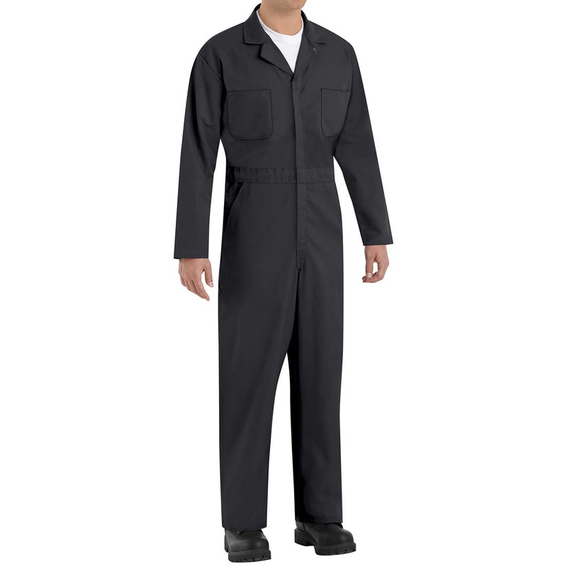 Red Kap Men's Tall Size Twill Action Back Coverall, Black, 40 Long - Image 3