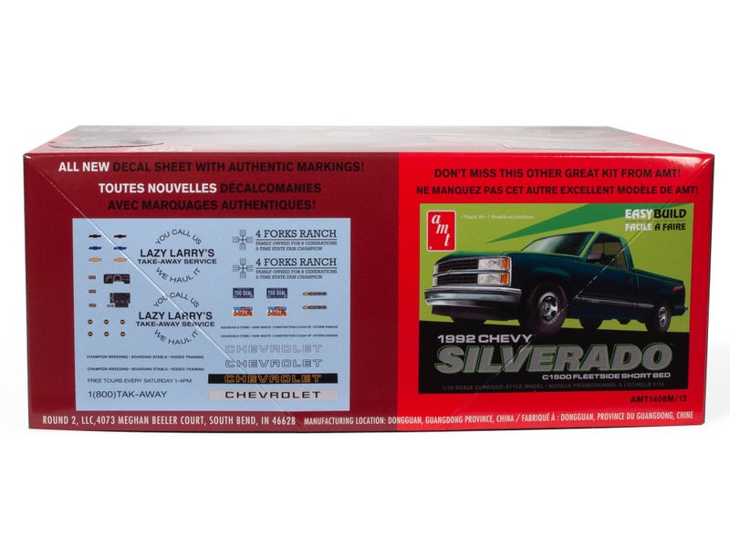 AMT 1996 Chevrolet C-3500 Dually Pickup Easy Build New Tooling 1:25 Scale Model Kit - Image 2