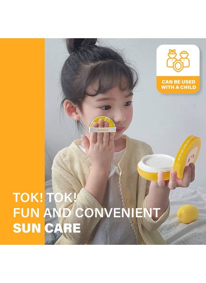 Atopalm - Tok Facial Sun Pact 15G Spf43 Pa+++ Zinc Sunscreen For Sensitive Skin Dry Moisturizing Protection Korean Mineral Cream - Image 1