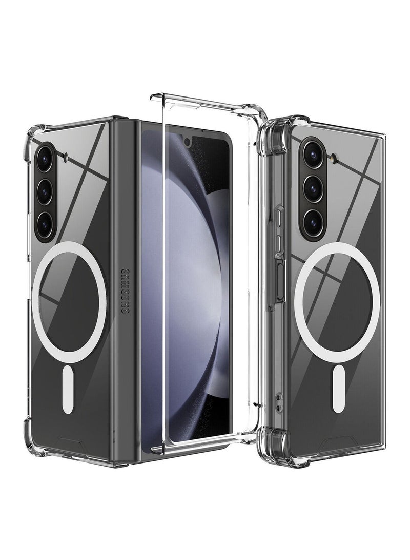 Transparent back cover with wireless charging support Compatible with Samsung Z Fold 5 - Image 2