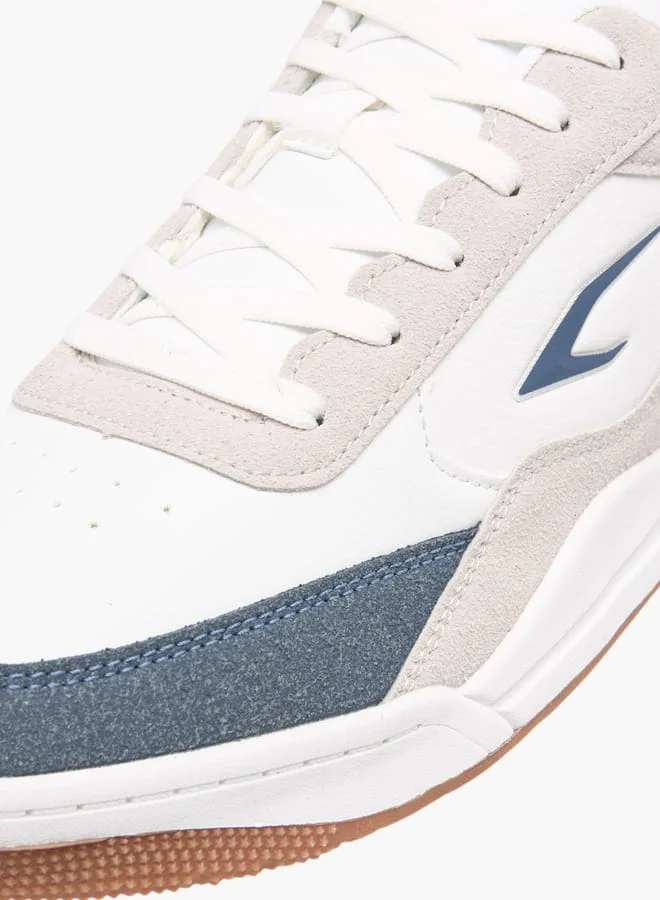 Dash Mens Panelled Sports Shoes With Lace-Up Closure