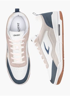 Dash Mens Panelled Sports Shoes With Lace-Up Closure  - Image 2