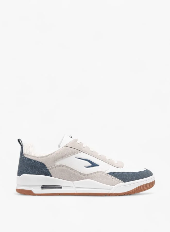 Dash Mens Panelled Sports Shoes With Lace-Up Closure