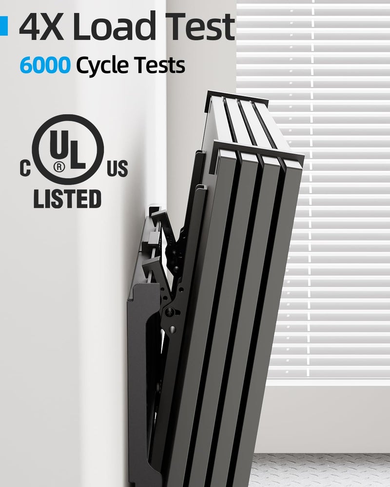 USX STAR Tilt TV Wall Mount Fits 16-24" Studs, Holds 37-86" TVs up to 132 lbs, Max VESA 600x400mm - by USX STAR - Image 5