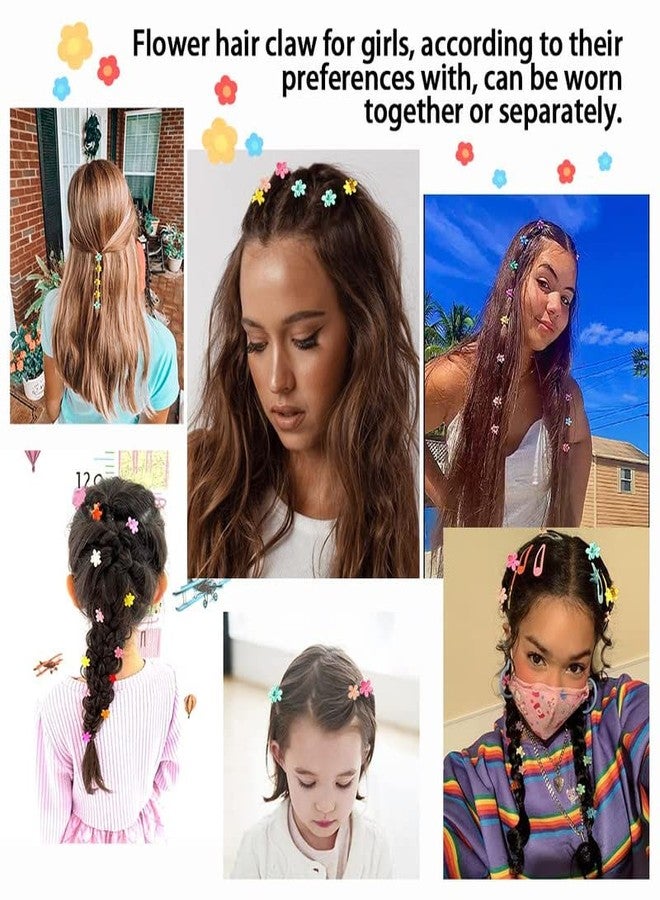 RECTYO GALLERY Mini Hair Claw Clips for Girls, 20 Pcs Cute Flower Hair Claw with Box, Plastic Non-Slip Small Jaw Clips for Baby Girls Toddler Kids (Colorful) - Image 4