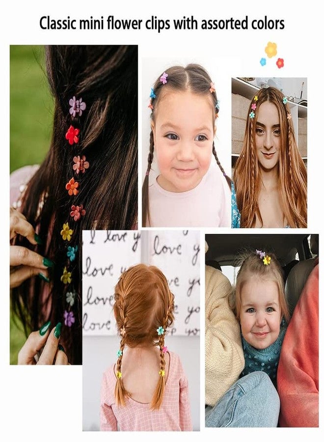 RECTYO GALLERY Mini Hair Claw Clips for Girls, 20 Pcs Cute Flower Hair Claw with Box, Plastic Non-Slip Small Jaw Clips for Baby Girls Toddler Kids (Colorful) - Image 2