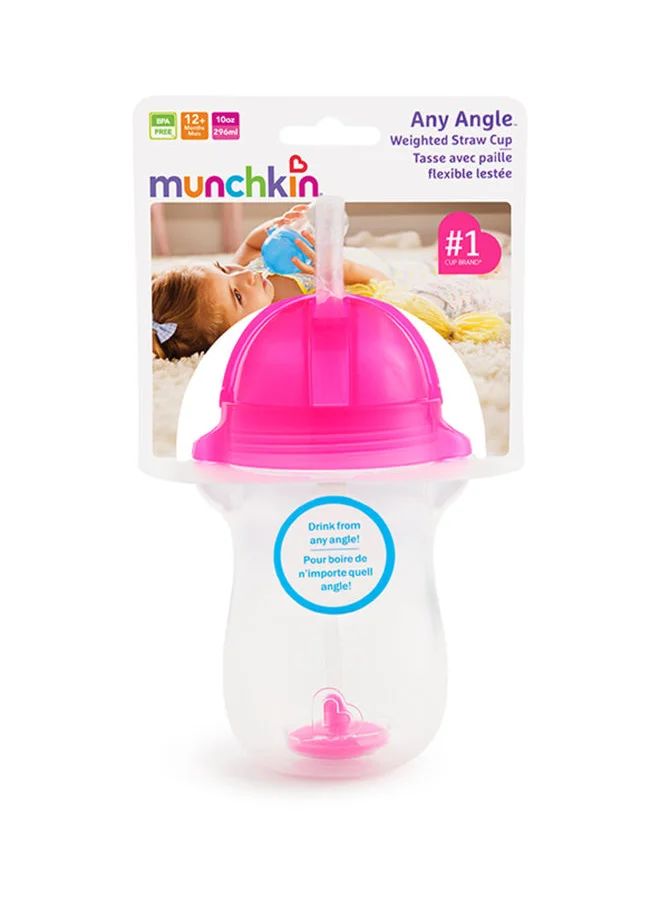 Munchkin Click Lock Tip and Sip Weighted Straw Cup 10oz/296 Ml 12M+ Multicolor