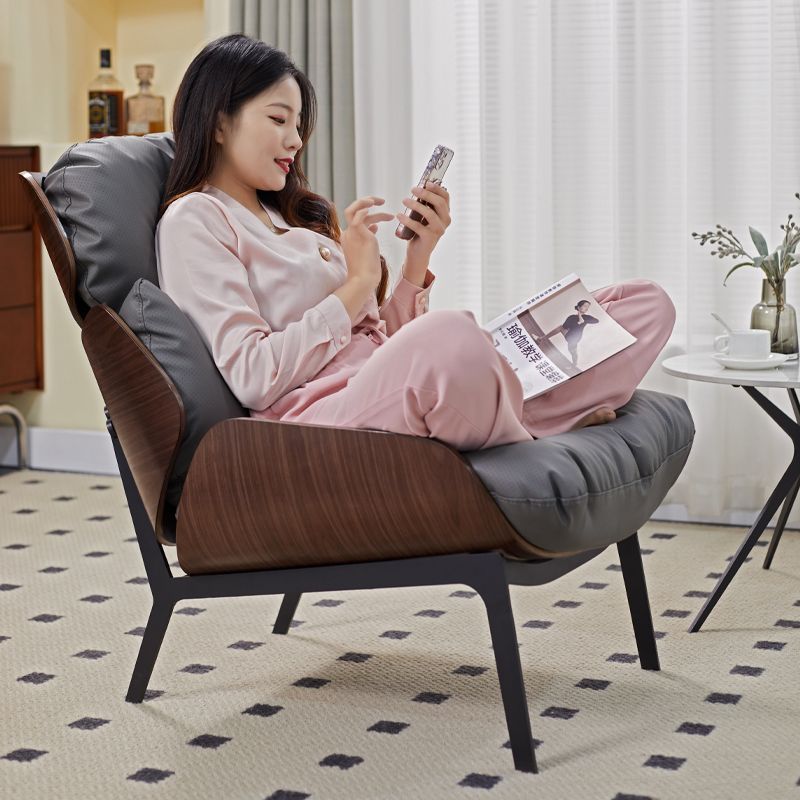 Sofa chair single light luxury Italian simple designer balcony leisure chair living room creative lazy sofa chair