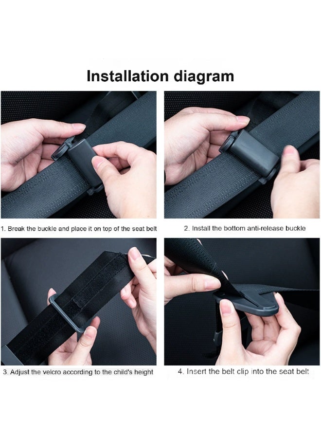 Seat Belt Clips, Seatbelt Adjuster and anti-strangulation, Shoulder Belt Positioning Clip, Universal All Auto Models, For Adults, Children, Seniors Shoulder Neck Chest & Stomach Protection - Image 3