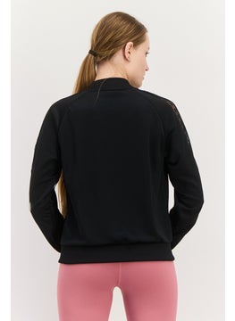 adidas Originals Women Sportswear Fit Full Zip Training Jacket, Black  - Image 3