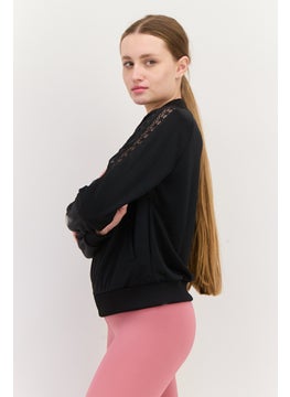 adidas Originals Women Sportswear Fit Full Zip Training Jacket, Black  - Image 2