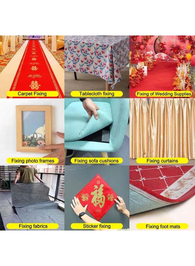 Double Sided Carpet Tape Heavy Duty 20mm × 10m (33FT), Transparent Cloth Mounting Tape, Residue Free, Rug Tape for Carpet & Floors - Image 5