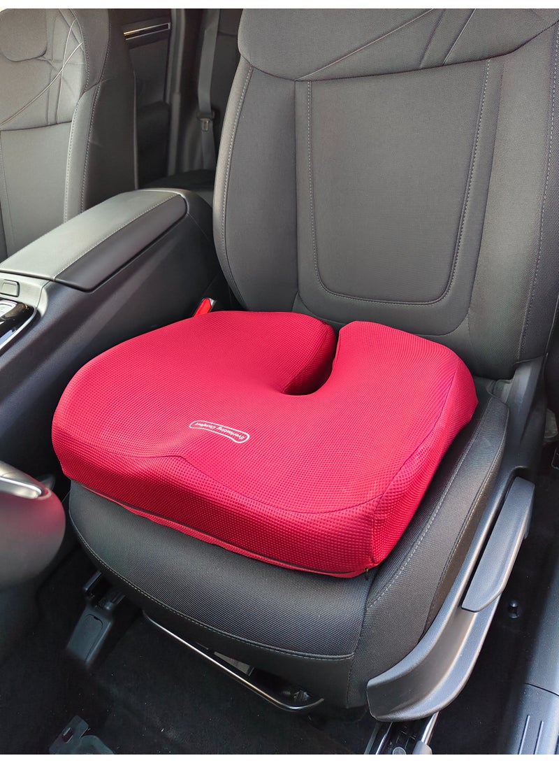Assafco  Extra Large Memory Foam Cushion for Pressure Relief Sciatica & Pain Relief for Long Sitting for Office Chair, Car Seat, Airplan