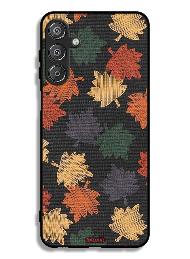 Tolwak Samsung Galaxy M36 Protective Case Cover Autumn Leaves Art - Image 1