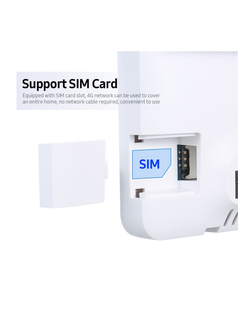 4G Wireless Router LTE CPE Router 300Mbps Wireless Router with 2 High-gain External Antennas SIM Card Slot UK Plug - Image 4