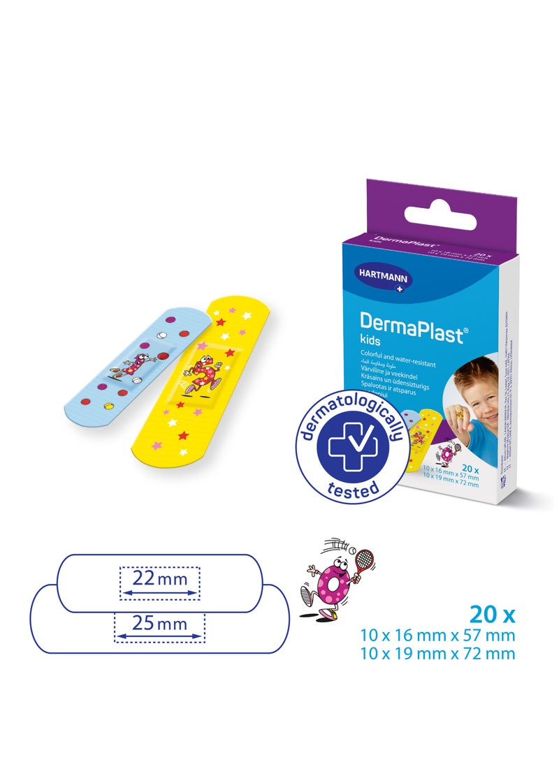 DERMAPLAST درمابلاست كيدز  20 شريطًا لاصقًا/حزمة - Image 2