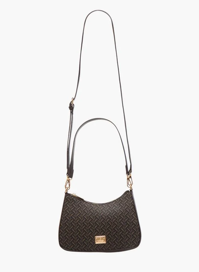 فلورا بيلا من شو إكسبرس حقيبة كتف بطبعة شعار مع سحاب إغلاق