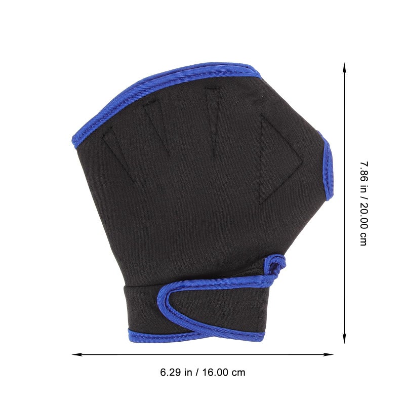 Swimming Hand Paddles Water Resistance Training Gloves Unisex Adult Aquatic Fitness - Image 3