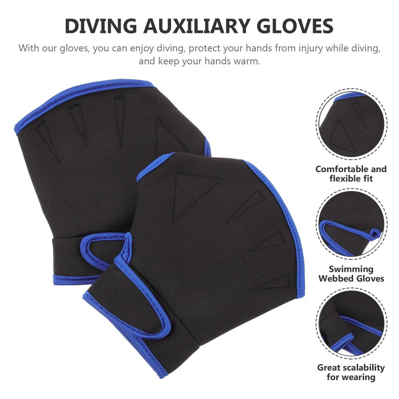 Swimming Hand Paddles Water Resistance Training Gloves Unisex Adult Aquatic Fitness - Image 4