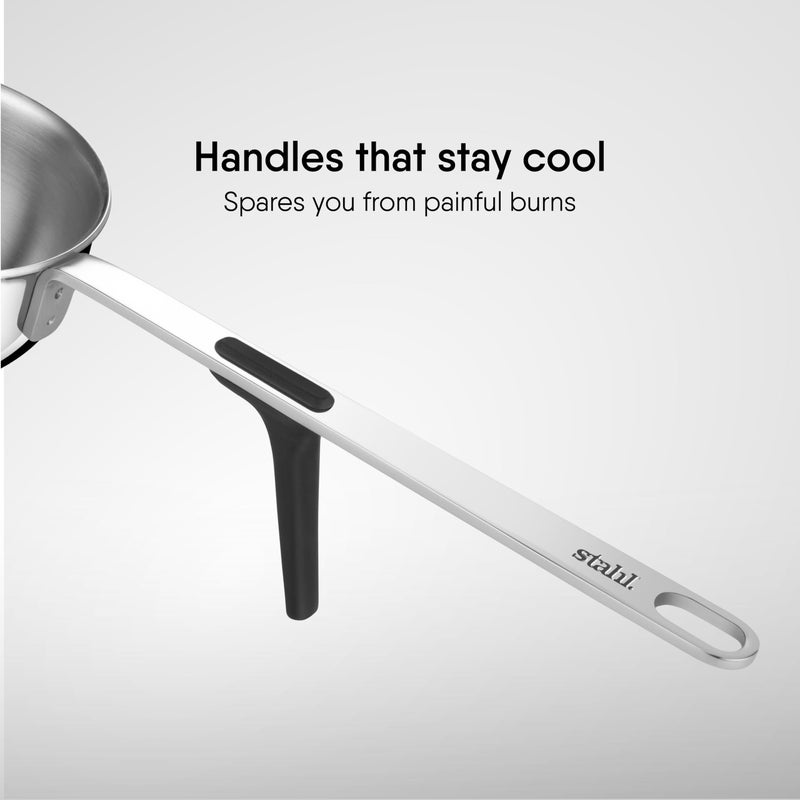 Stahl بان تادكا من ستال ثلاثي الفولاذ المقاوم للصدأ، مقلاة تحريض، 300 مل، 10 سم - Image 4