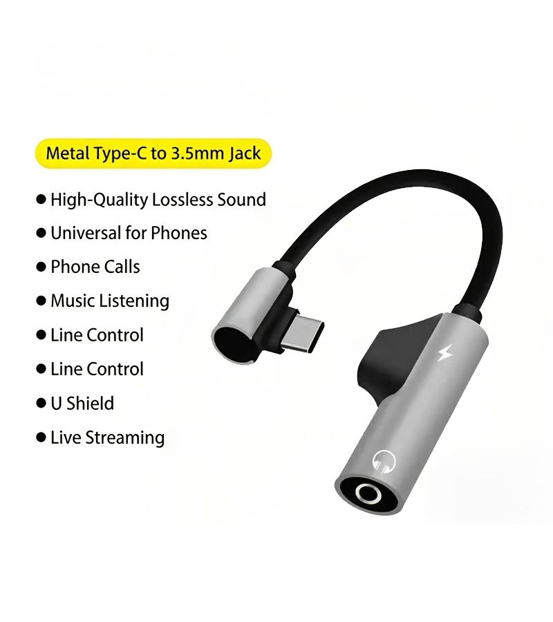 محول سماعات USB-C متوافق مع iPhone 15/16/17 وأجهزة سامسونج، لون وردي فاتح (قطعتان)، المكالمات الصوتية، الشحن، تشغيل الموسيقى، إدخال وإخراج الصوت - Image 3