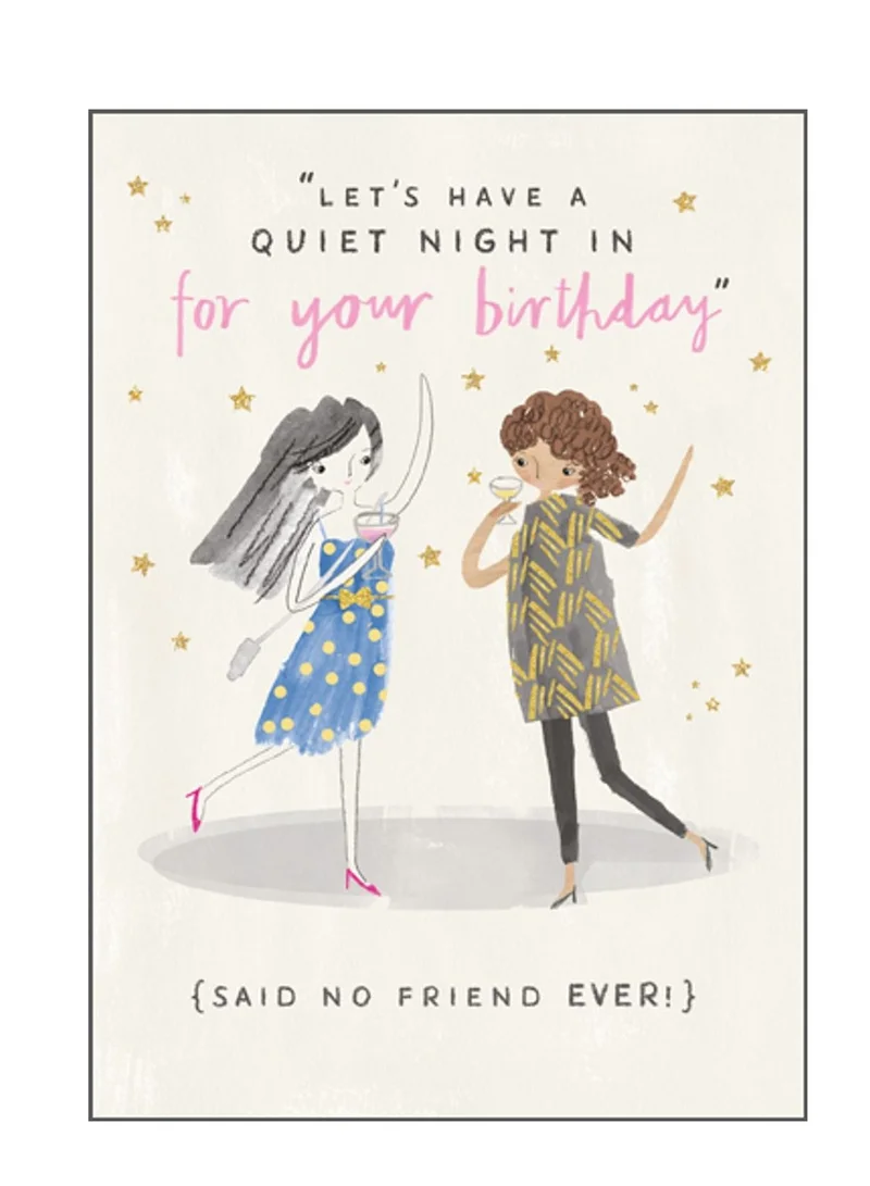 Pigment Quiet Night In For Your Birthday Card