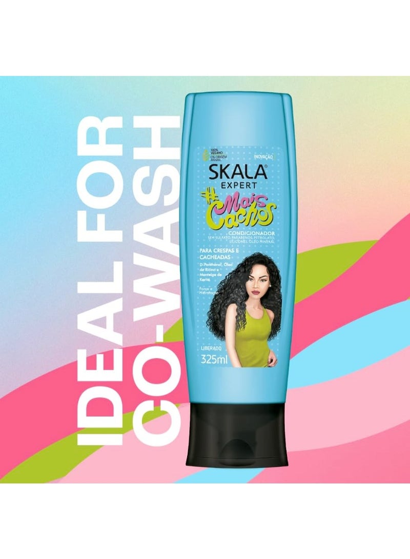 Skala Mais Cachos Shampoo and Conditioner 325 Ml Kit - Image 4