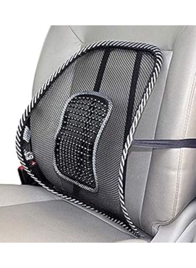 Bayli Mesh Lumbar Support for Car Office Chair | Lumbar Support with Massage Knot | Breathable Back Support | Back Pain Relief | Back Cushion for Posture Correction | Lumbar Cushion - Image 1