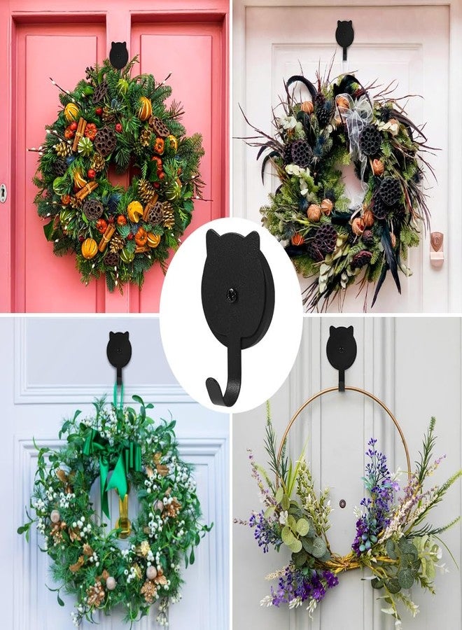 Vindar Magnetic Wreath Hanger for Metal Front Doors Surfaces, Window, Christmas Decoration Magnetic Hooks, Kitchen Magnetic Hook for Refrigerator (Cat) - Image 4