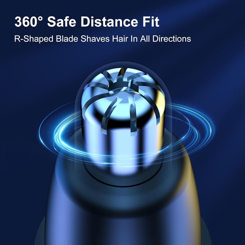 Nose Hair Trimmer for Men, Portable & Quiet Ear and Nose Hair Trimmer, 10000RPM Motor, Type-C USB Rechargeable, Waterproof Dual-Blade Groomer for Men & Women - Image 3