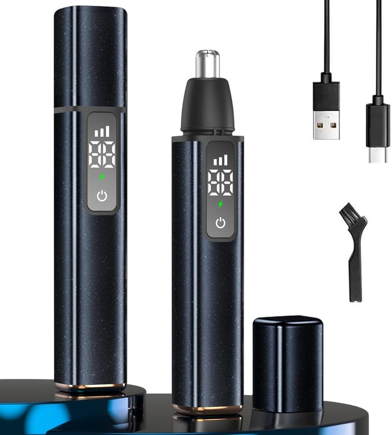 Nose Hair Trimmer for Men, Portable & Quiet Ear and Nose Hair Trimmer, 10000RPM Motor, Type-C USB Rechargeable, Waterproof Dual-Blade Groomer for Men & Women - Image 1
