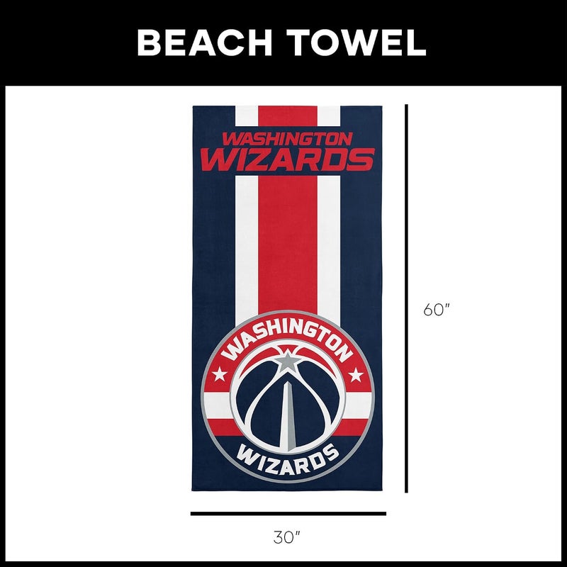 Northwest Officially Licensed NBA "Zone Read" Beach Towel, 30 X 60 Inches, Multi Color - Image 4