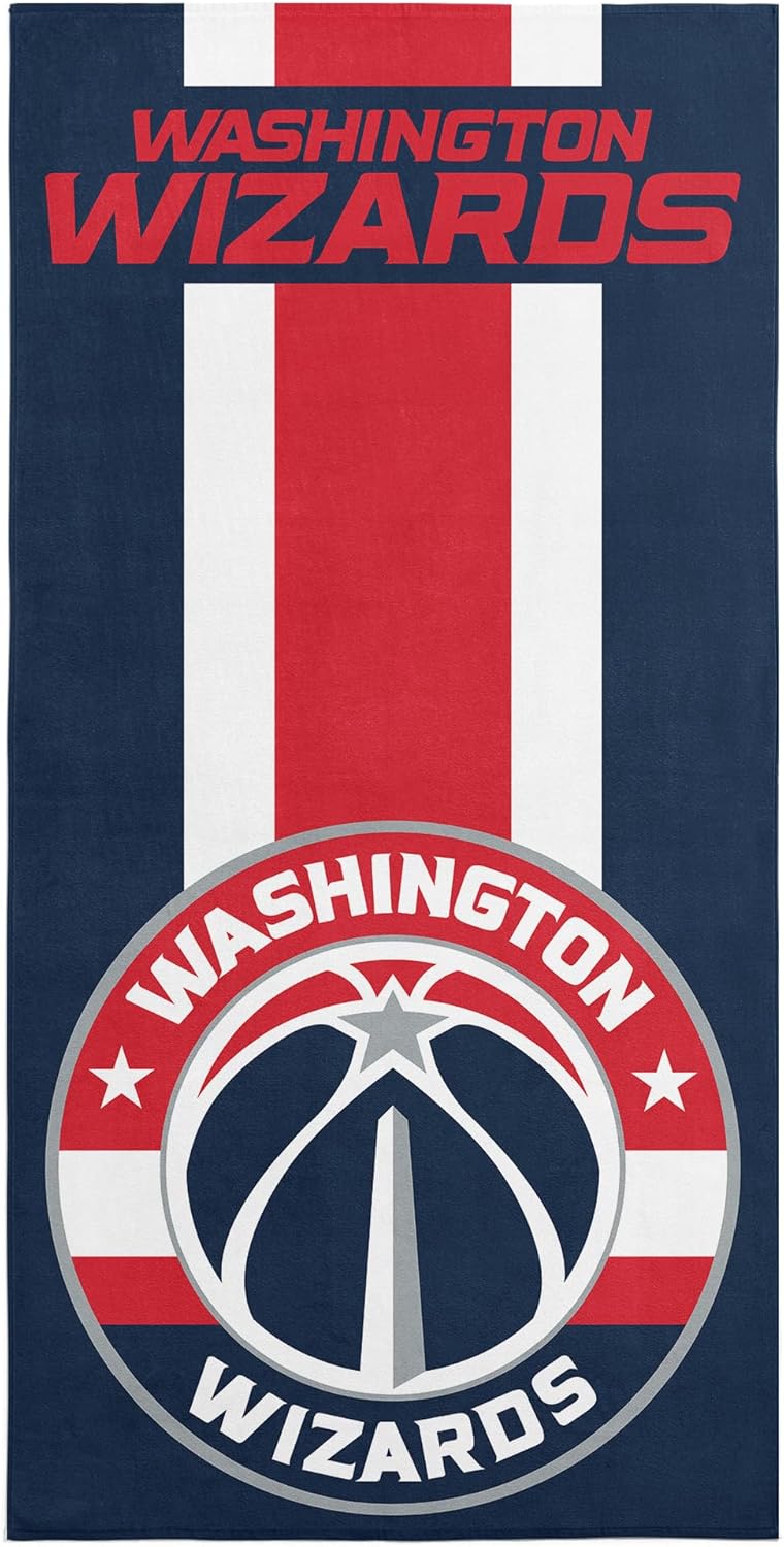 Northwest Officially Licensed NBA "Zone Read" Beach Towel, 30 X 60 Inches, Multi Color - Image 1