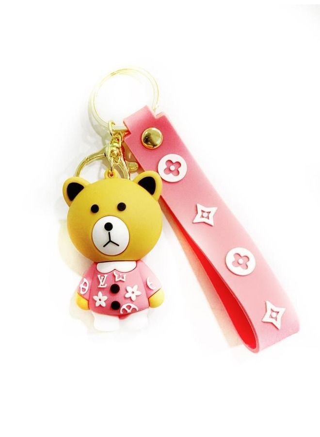 Silicone Multiple Cartoon Keychain