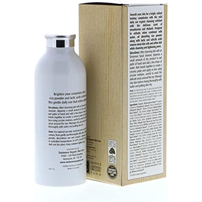 EMINENCE Strawberry Rhubarb Dermafoliant With Lactic Acid by Eminence for Unisex - 4.2 oz Exfoliator - Image 4