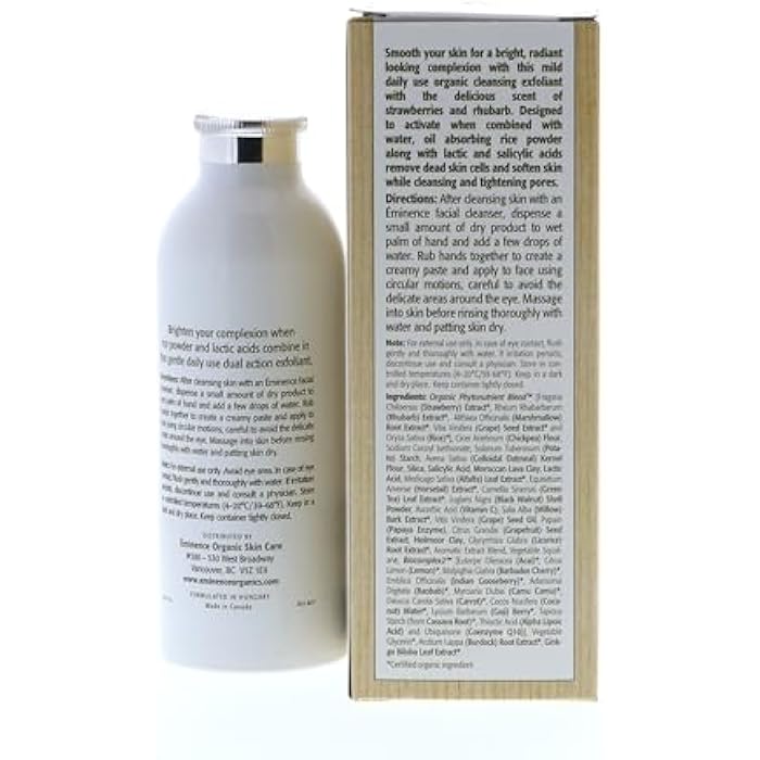 EMINENCE Strawberry Rhubarb Dermafoliant With Lactic Acid by Eminence for Unisex - 4.2 oz Exfoliator - Image 5