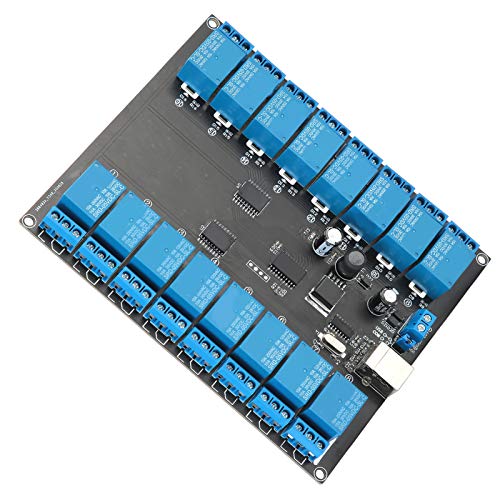 Yoidesu 936V 16 Channel Relay Module USB Controlled Relay optoIsolated Board with 16 SPDT relays LED Power Indicatorfor Simple ONOff Switching Electrical Equipment - Image 3