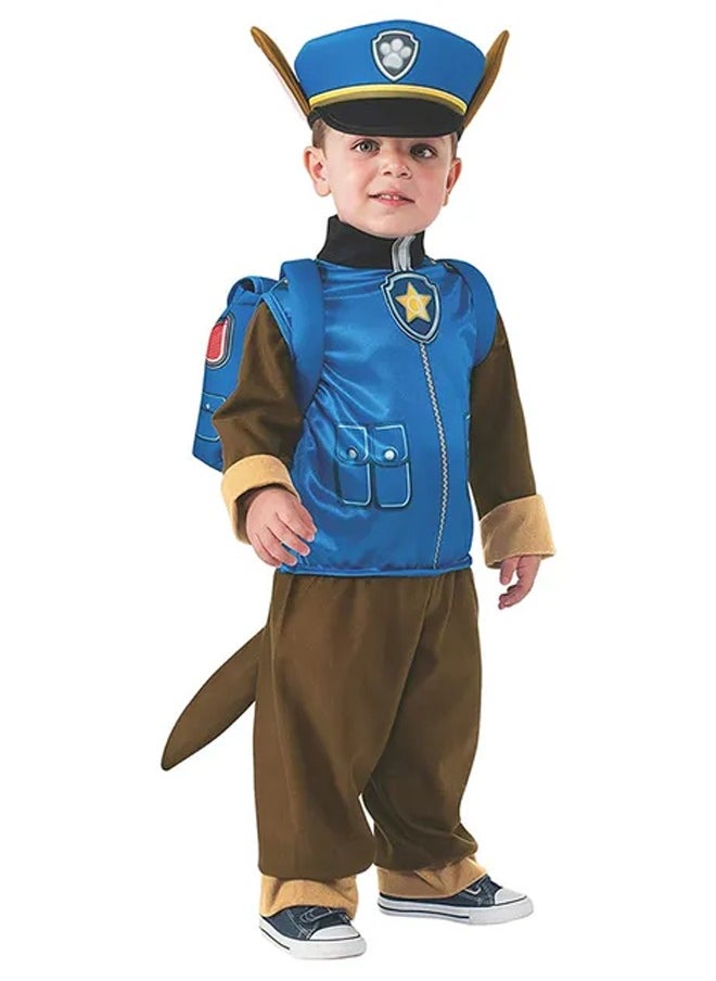 Brain Giggles Brain Giggles Paw patrol Chase Costume for Boys Kids Cosplay Dress Up  - Image 1