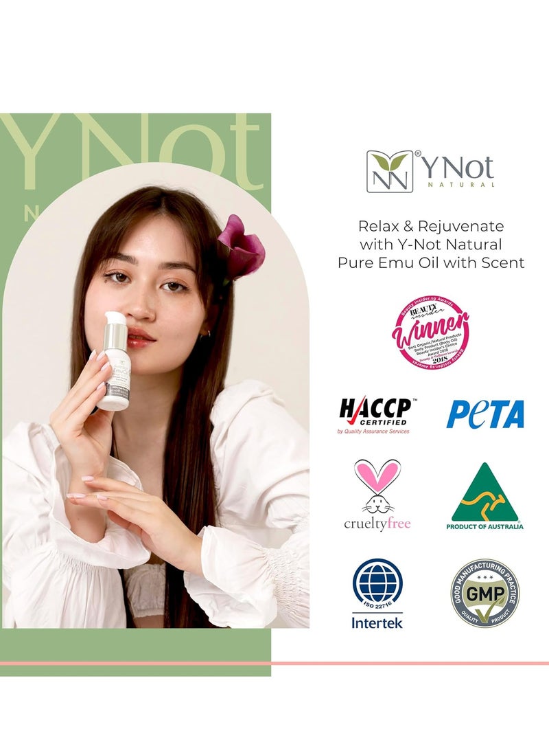 YNN Y-Not-Natural - Australian Emu Oil w/Lavender Essential Oil- 200 ml Bottle- Moisturizer for Skin, Hair, Nails, and Scalp - Image 1