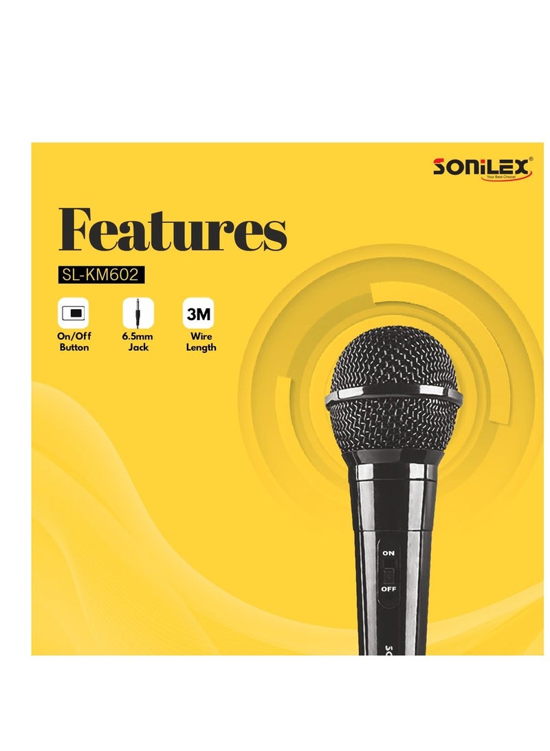 SONILEX SL-KM602 3M WIRED MICROPHONE - Image 5