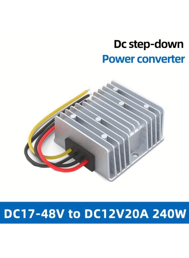 RT1212 DC Step Down Power Converter 17 48V to 12V 20A 240W Compact 3D Printed Design - Image 1