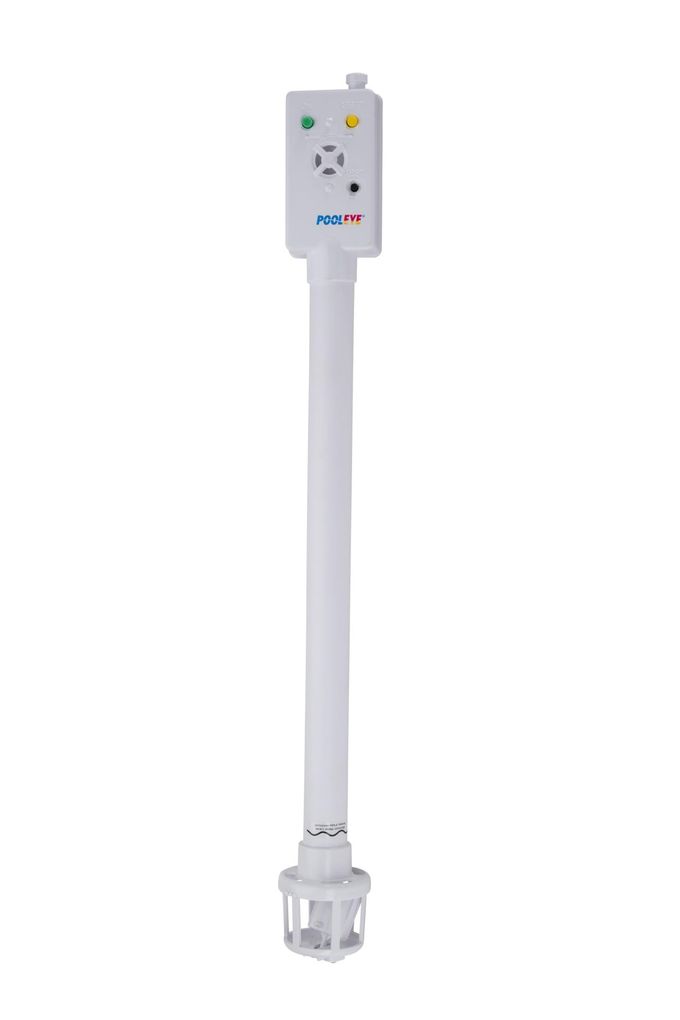 PoolEye Immersion Battery Powered Alarm for Inground 18 x 36 Water Motion Sensor for Pool Safety Poolside Siren Only PE20 GreyPackaging May Vary