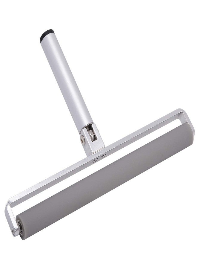 Gomake 12 Inch Rubber Pasting Roller Squeegee Rolling Wheel Power Cleaner Rubber Rollers for Crafting, Glue Roller Paint Brush for Printmaking Stamping Gluing, Anti Skid Tape Construction - Image 1