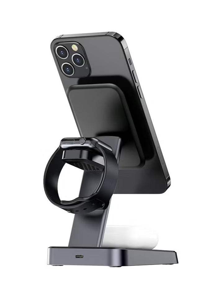 ACEFAST 3 in 1 Fast Wireless Charger Desktop Holder E3 - Image 1