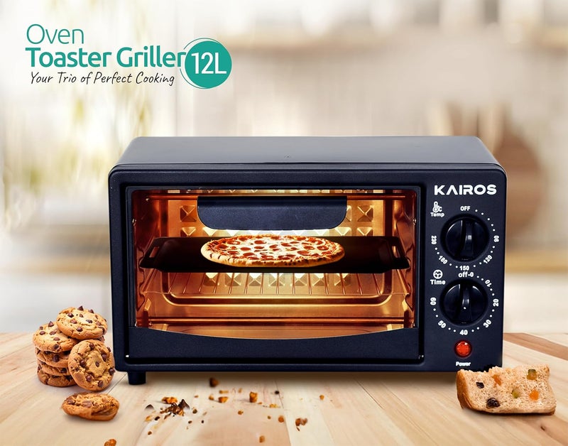 Kairos KAIROS Oven Toaster Griller 12L Compact OTG MultiFunctional EnergyEfficient and Perfect for Small Families  - Image 3