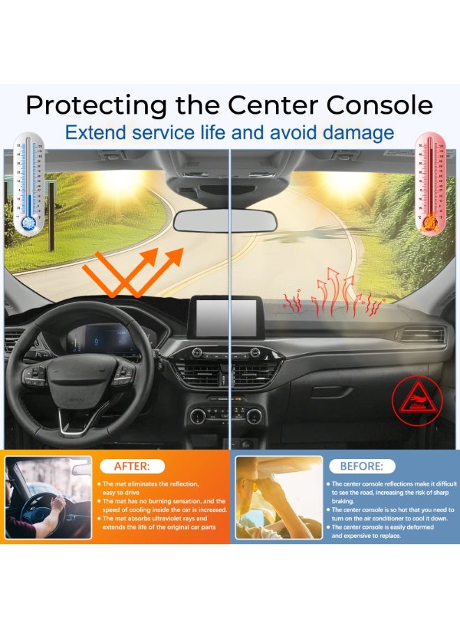 FETUSI Dashboard Cover Mat Compatible with Toyota Land Cruiser Prado 2024 2025 Accessories Dash Cover Non-Slip Dash Mat Sunshade Anti-Glare Protector Pad Carpet - Image 2