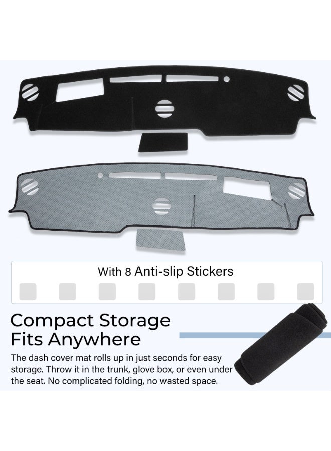 FETUSI Dashboard Cover Mat Compatible with Toyota Land Cruiser Prado 2024 2025 Accessories Dash Cover Non-Slip Dash Mat Sunshade Anti-Glare Protector Pad Carpet - Image 5