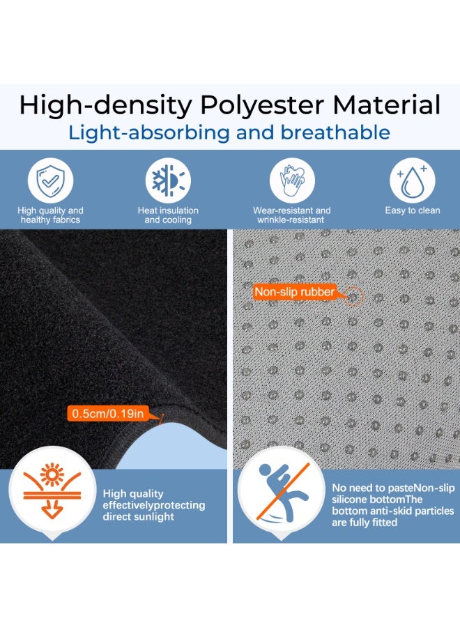 FETUSI Dashboard Cover Mat Compatible with Toyota Land Cruiser Prado 2024 2025 2026 Accessories Dash Cover Non-Slip Dash Mat Sunshade Anti-Glare Protector Pad Carpet - Image 2