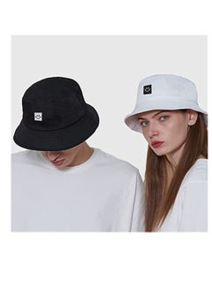 Y&D Bucket Hats,Travel Beach Sun Hat Flower Embroidery Outdoor Cap Unisex Summer Fashion Fisherman for Teens Protection Wide Brim Foldable Fishing Hats (Black, 56-58 CM)  - Image 2