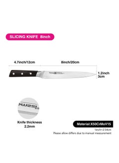 Fissman 8'' Slicing Knife FrankFurt Series with Sturdy And Elegant Handle  - Image 4